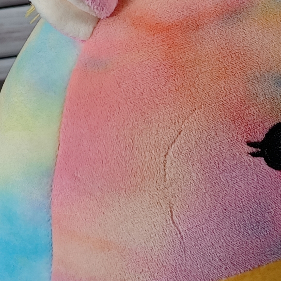•Squishmallow Jaime Rainbow Tie Dye Pegasus Unicorn in Pajamas 8” Plush Toy - Picture 10 of 12